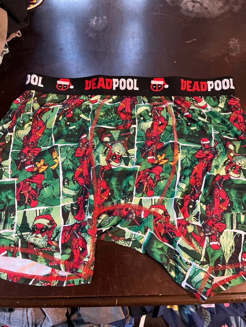 Marvel Deadpool Boxer Briefs in Red and White